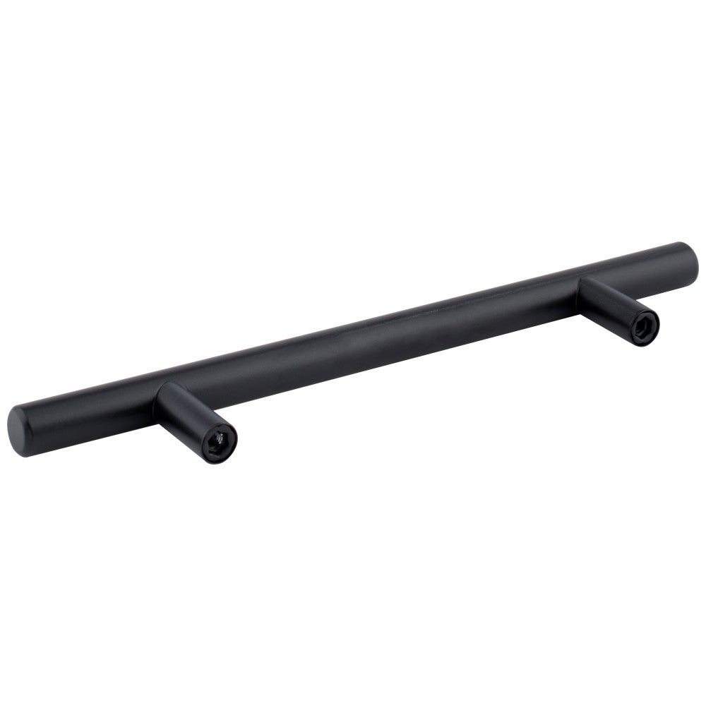 Hardware Resources 96 mm Center-to-Center Hollow Matte Black Stainless Steel Naples Cabinet Bar Pull
