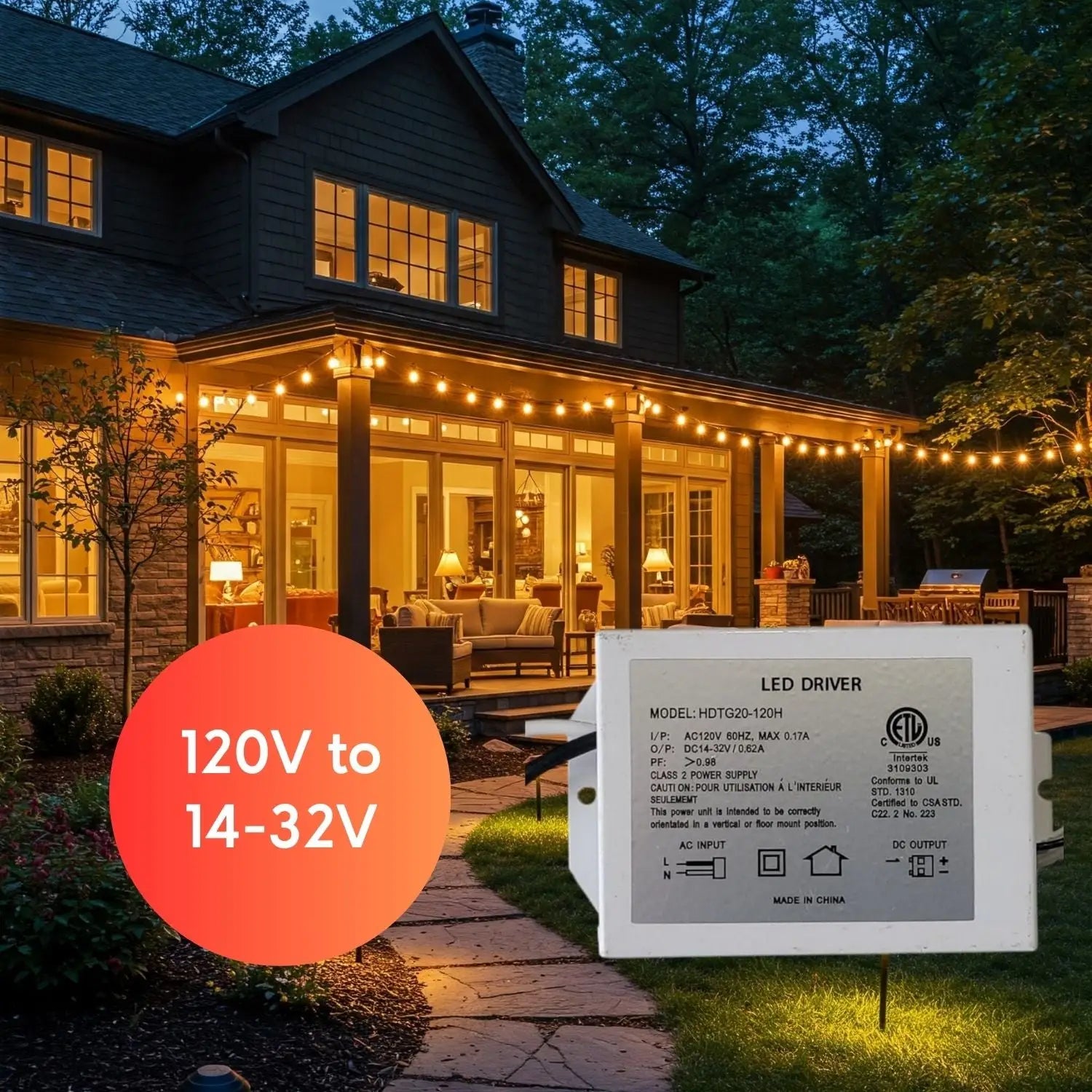 20W LED Drivers 14-32V DC 20W Max 0.17A Dimmable