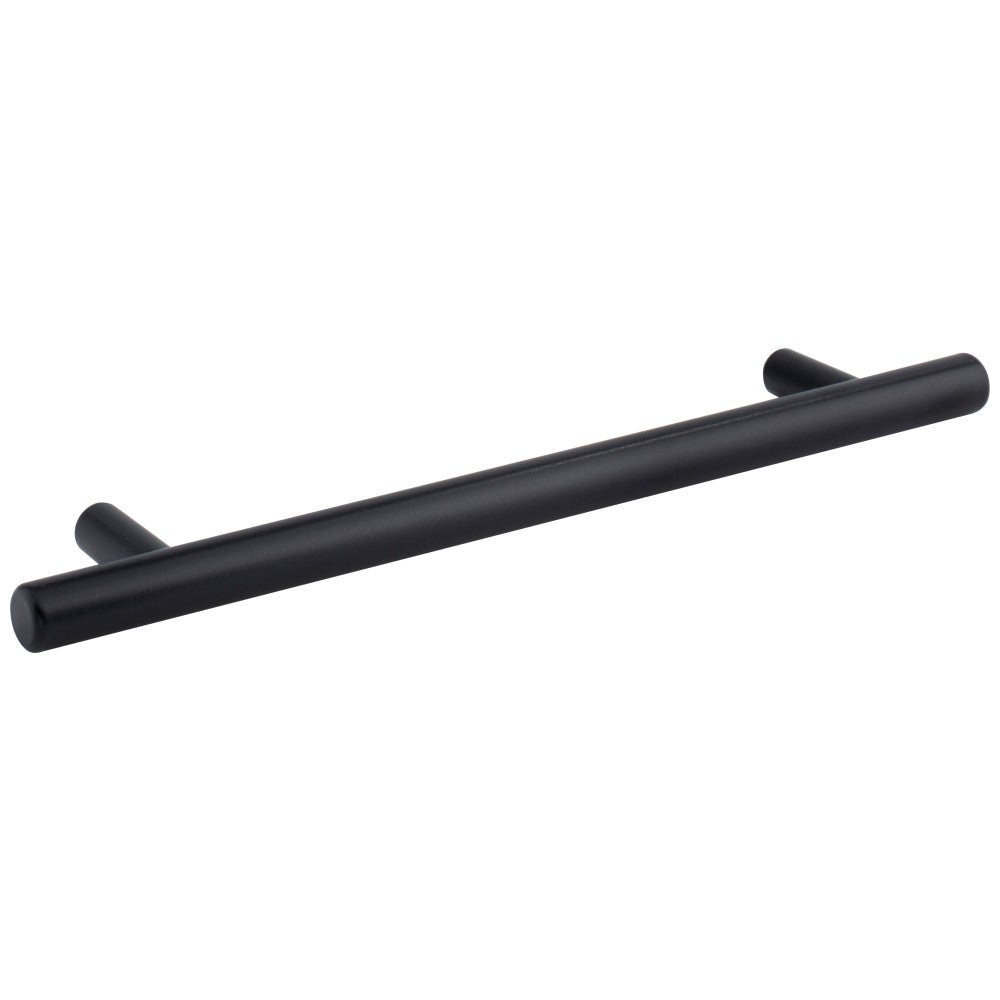 Hardware Resources 96 mm Center-to-Center Hollow Matte Black Stainless Steel Naples Cabinet Bar Pull