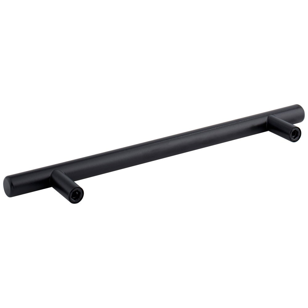 Hardware Resources 96 mm Center-to-Center Hollow Matte Black Stainless Steel Naples Cabinet Bar Pull
