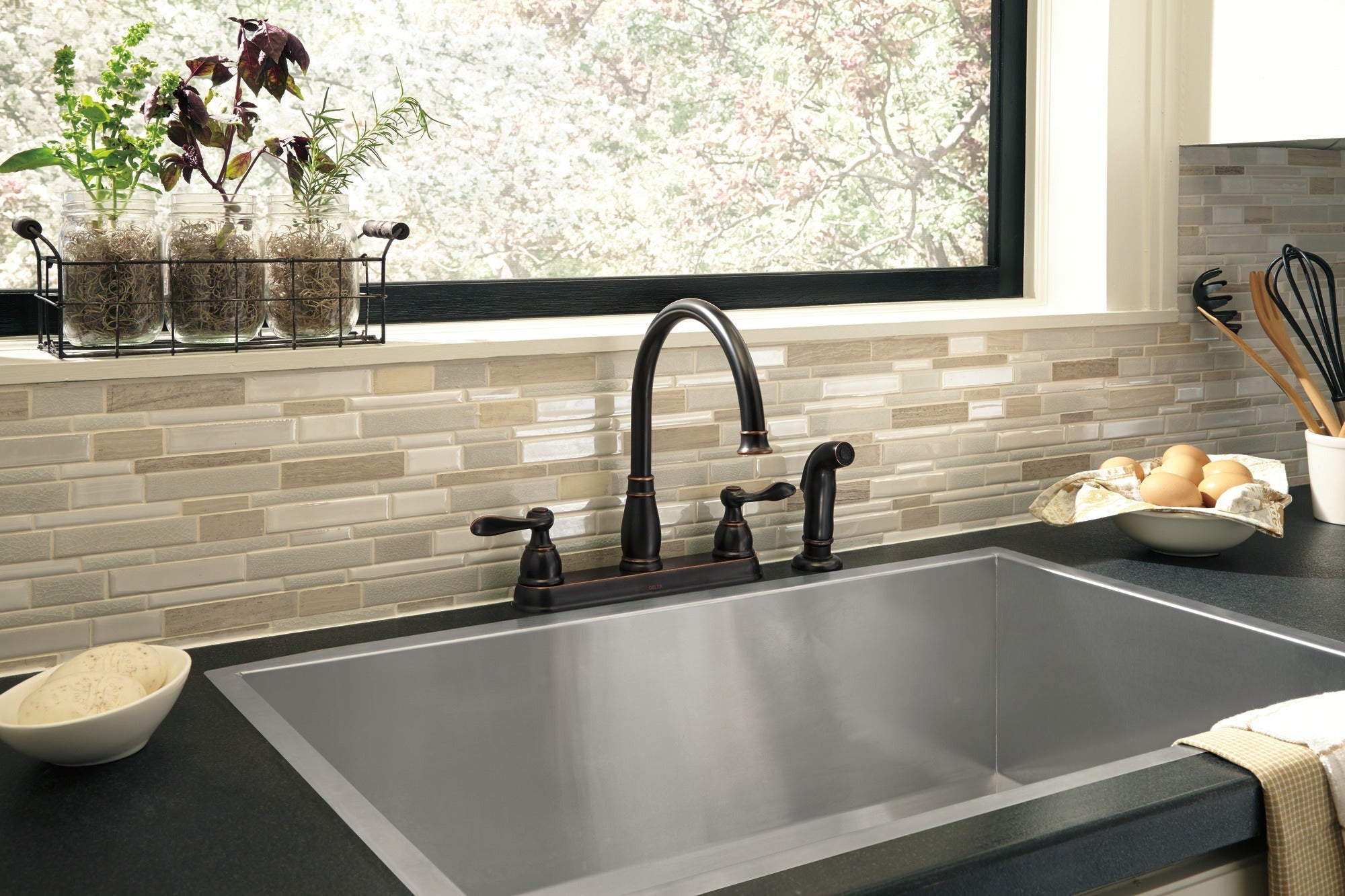 Delta Windemere® Two Handle Kitchen Faucet