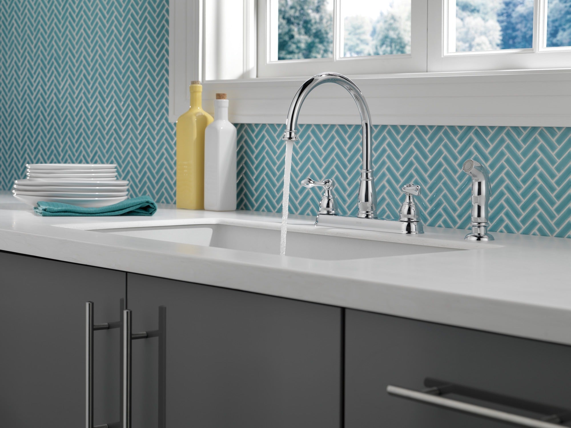 Delta Windemere® Two Handle Kitchen Faucet