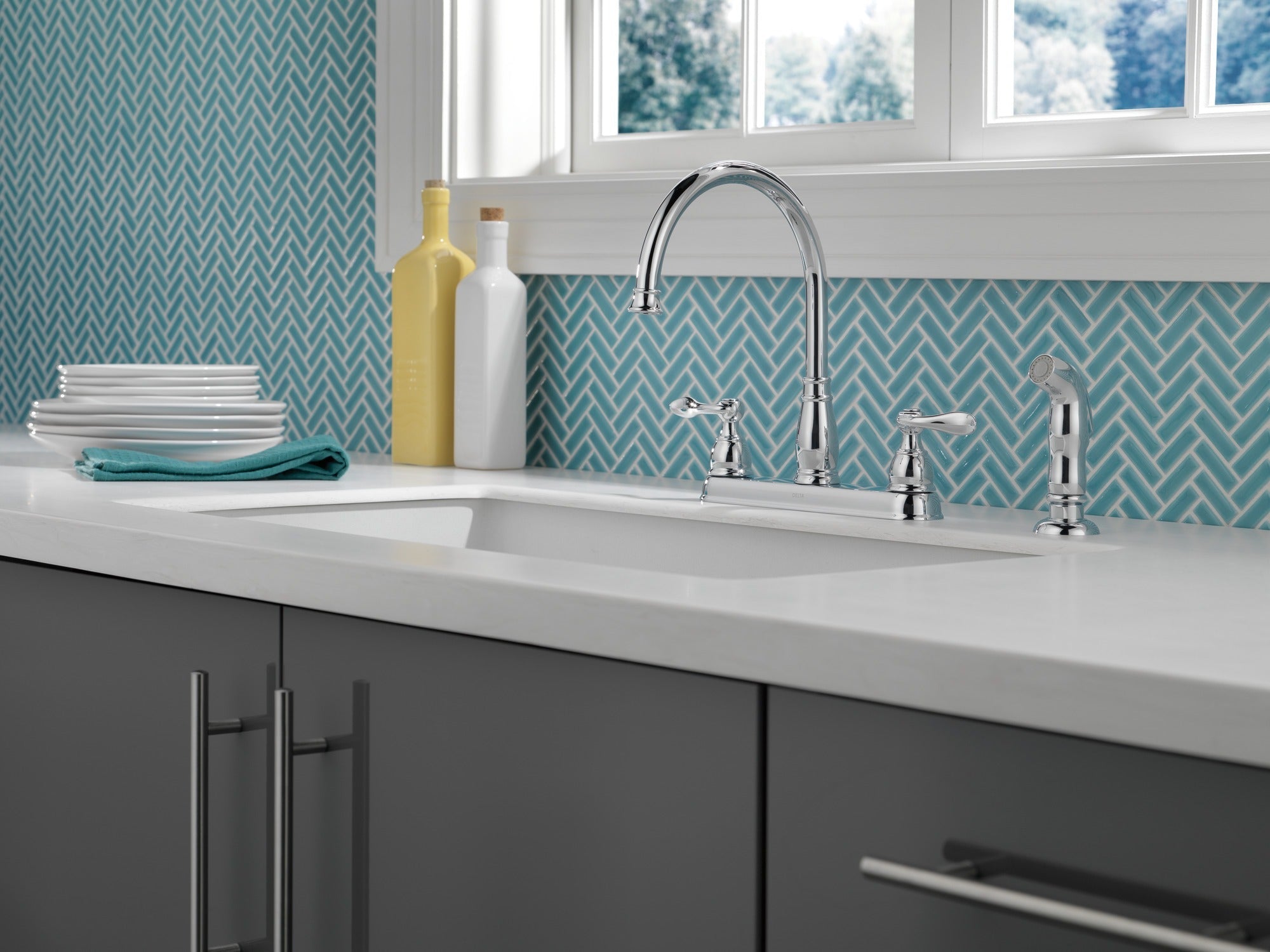 Delta Windemere® Two Handle Kitchen Faucet