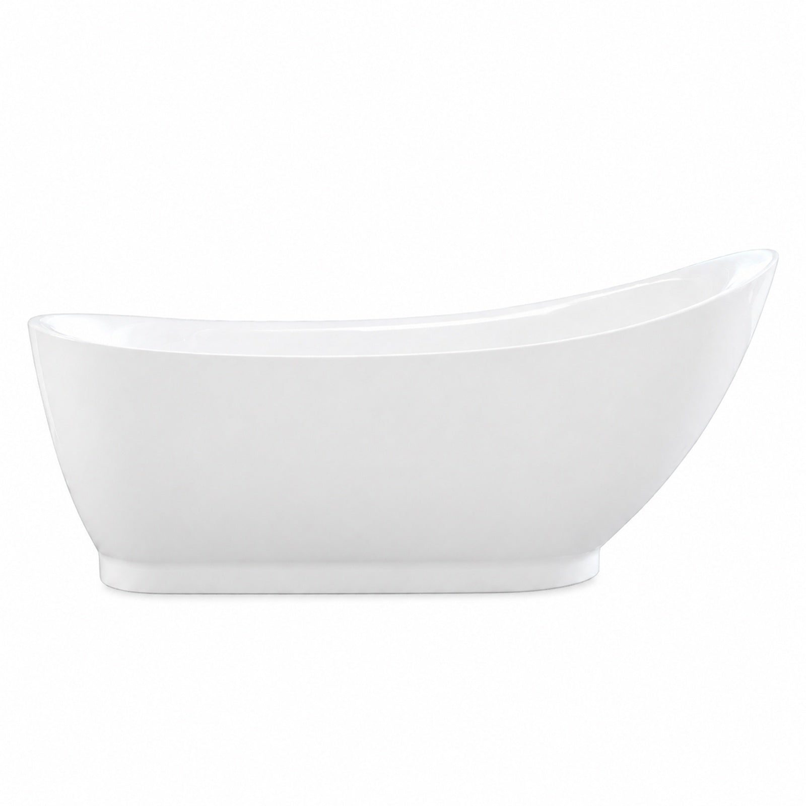 MAIDSTONE Nordland 71 Inch Acrylic Slipper Freestanding Bathtub - No Faucet Drillings