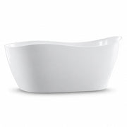 MAIDSTONE Canaan 67 Inch Acrylic Contemporary Double Ended Tub - No Faucet Drillings