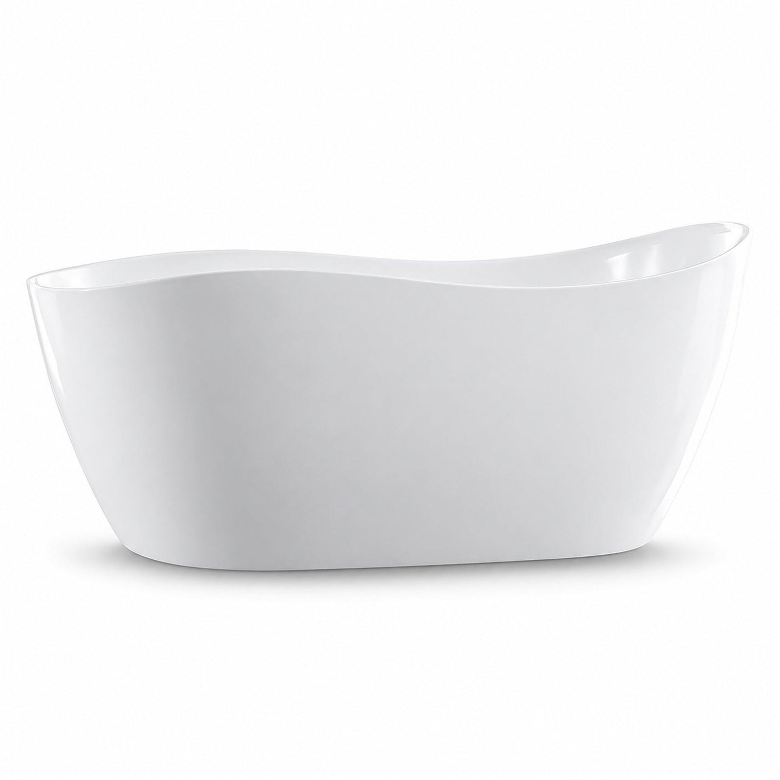 MAIDSTONE Canaan 67 Inch Acrylic Contemporary Double Ended Tub - No Faucet Drillings