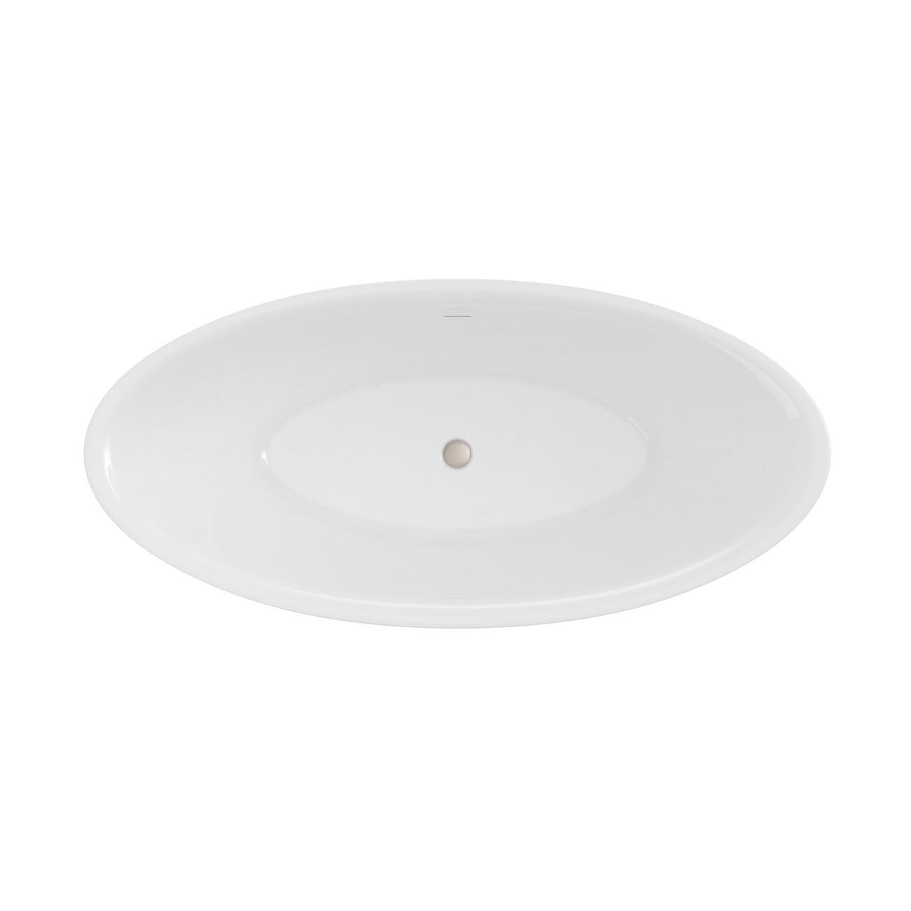 MAIDSTONE Sunrise Acrylic Double Slipper Freestanding Bathtub - No Faucet Drillings