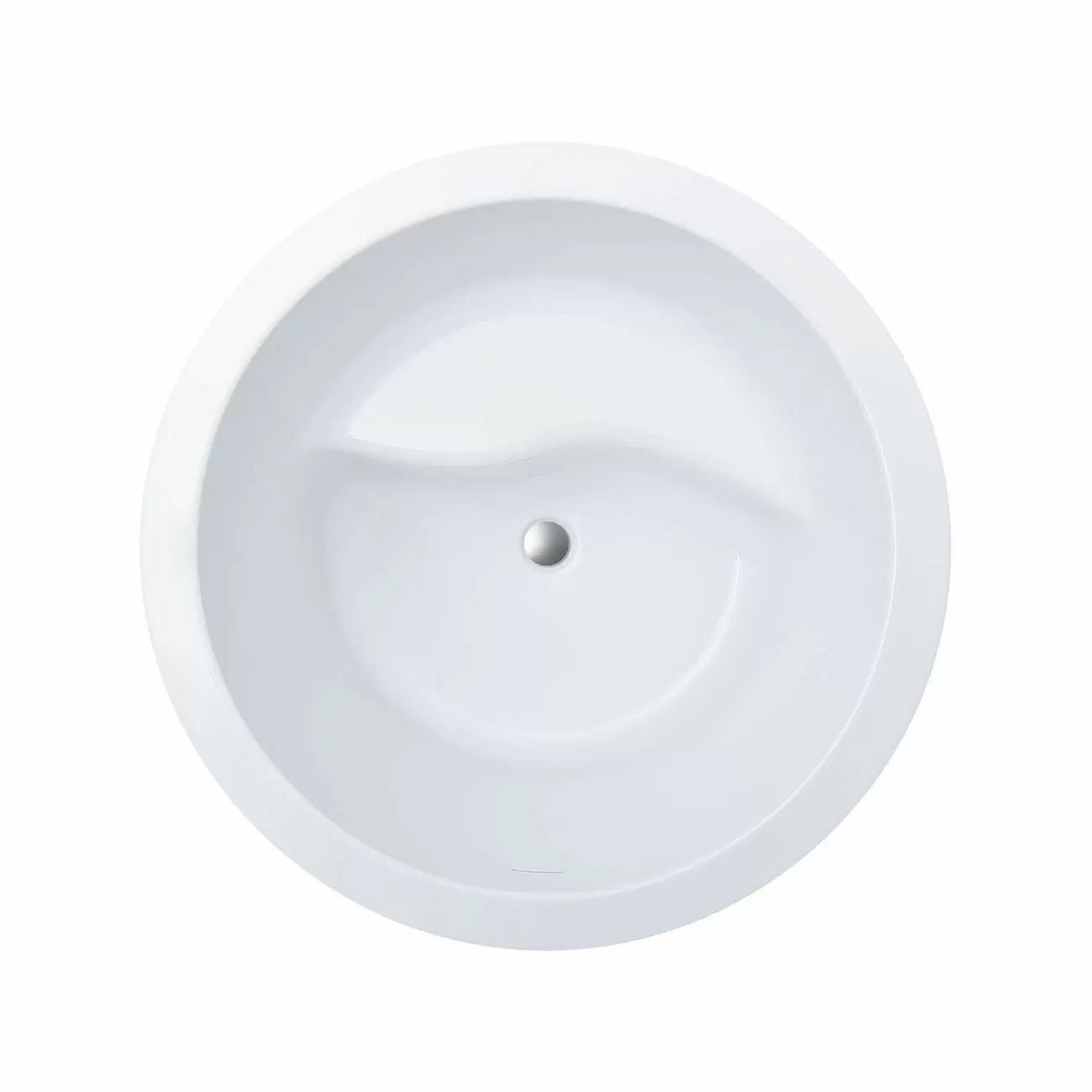 MAIDSTONE Dexton 41 Inch Acrylic Round Japanese Soaking Tub
