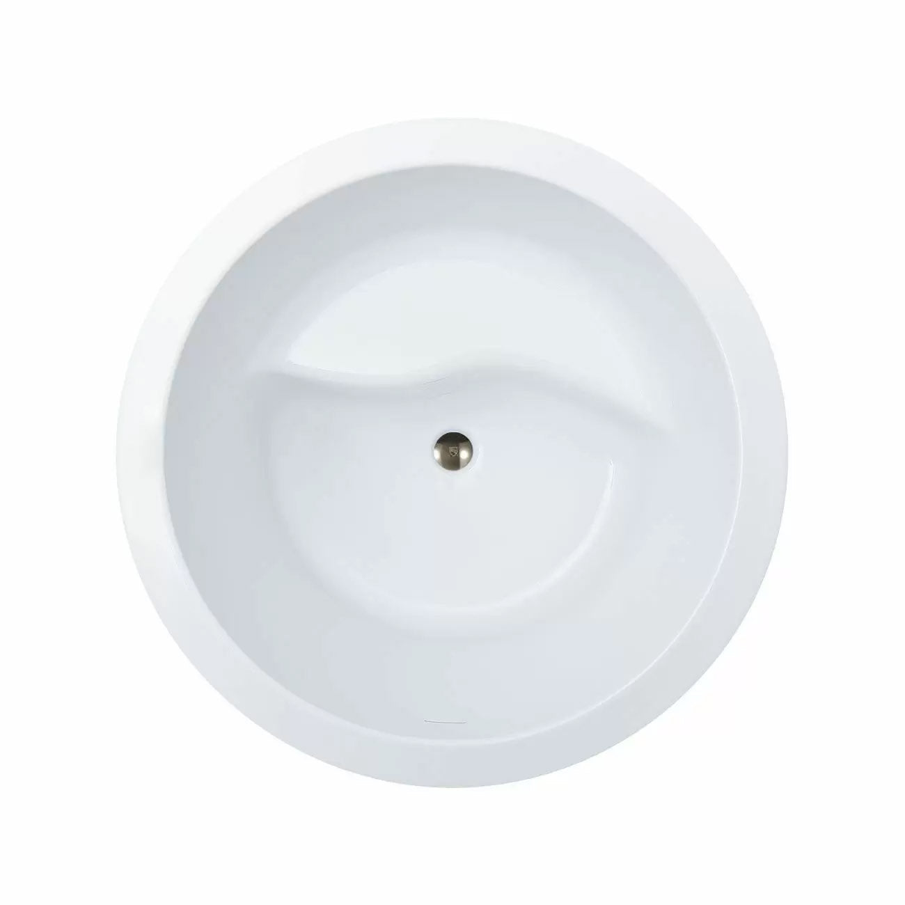 MAIDSTONE Dexton 41 Inch Acrylic Round Japanese Soaking Tub