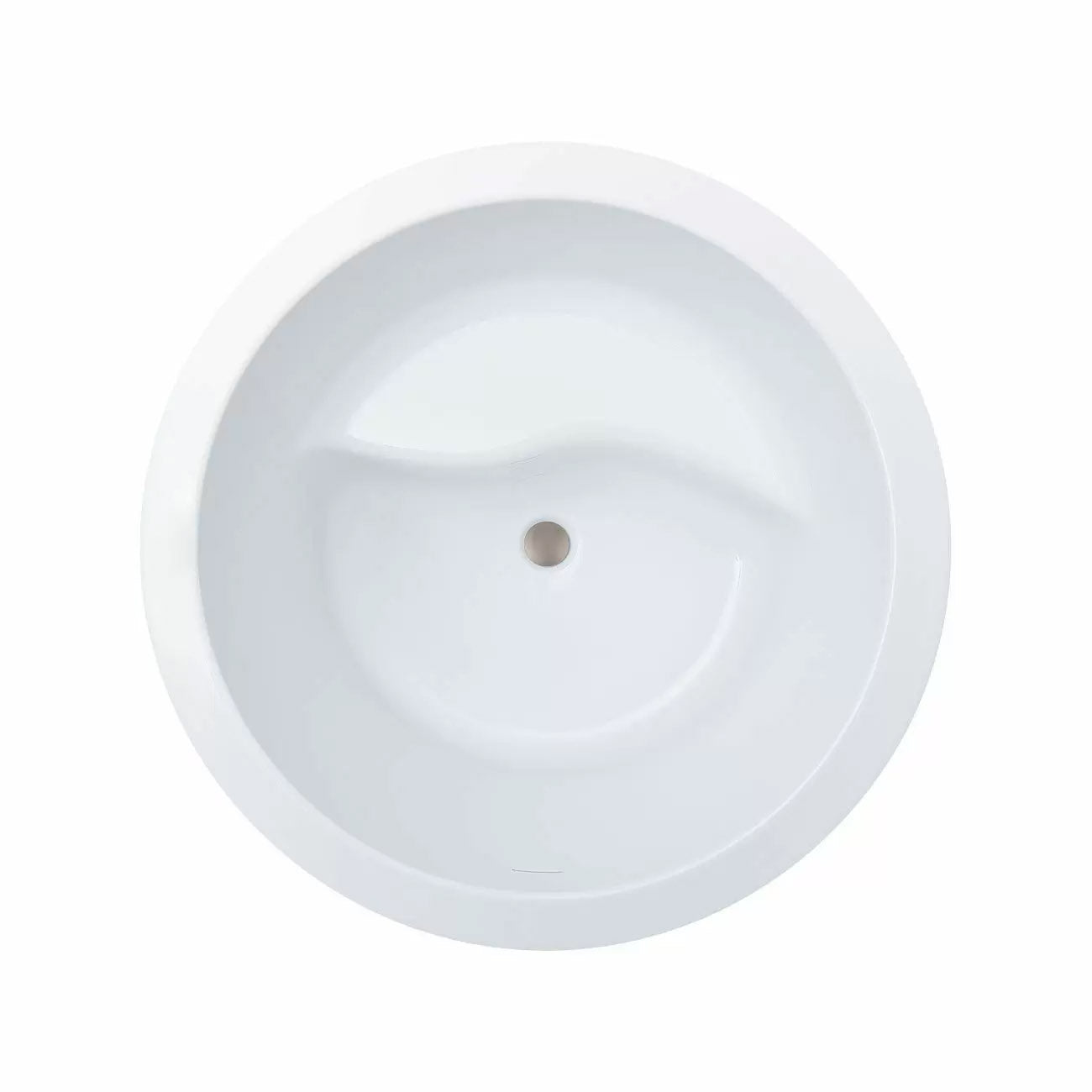 MAIDSTONE Dexton 41 Inch Acrylic Round Japanese Soaking Tub