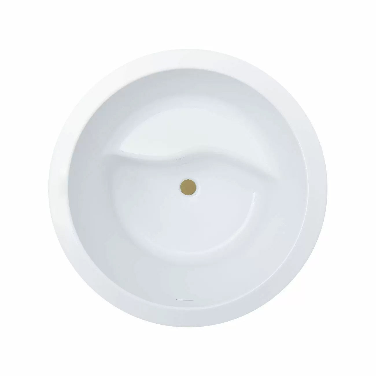 MAIDSTONE Dexton 41 Inch Acrylic Round Japanese Soaking Tub
