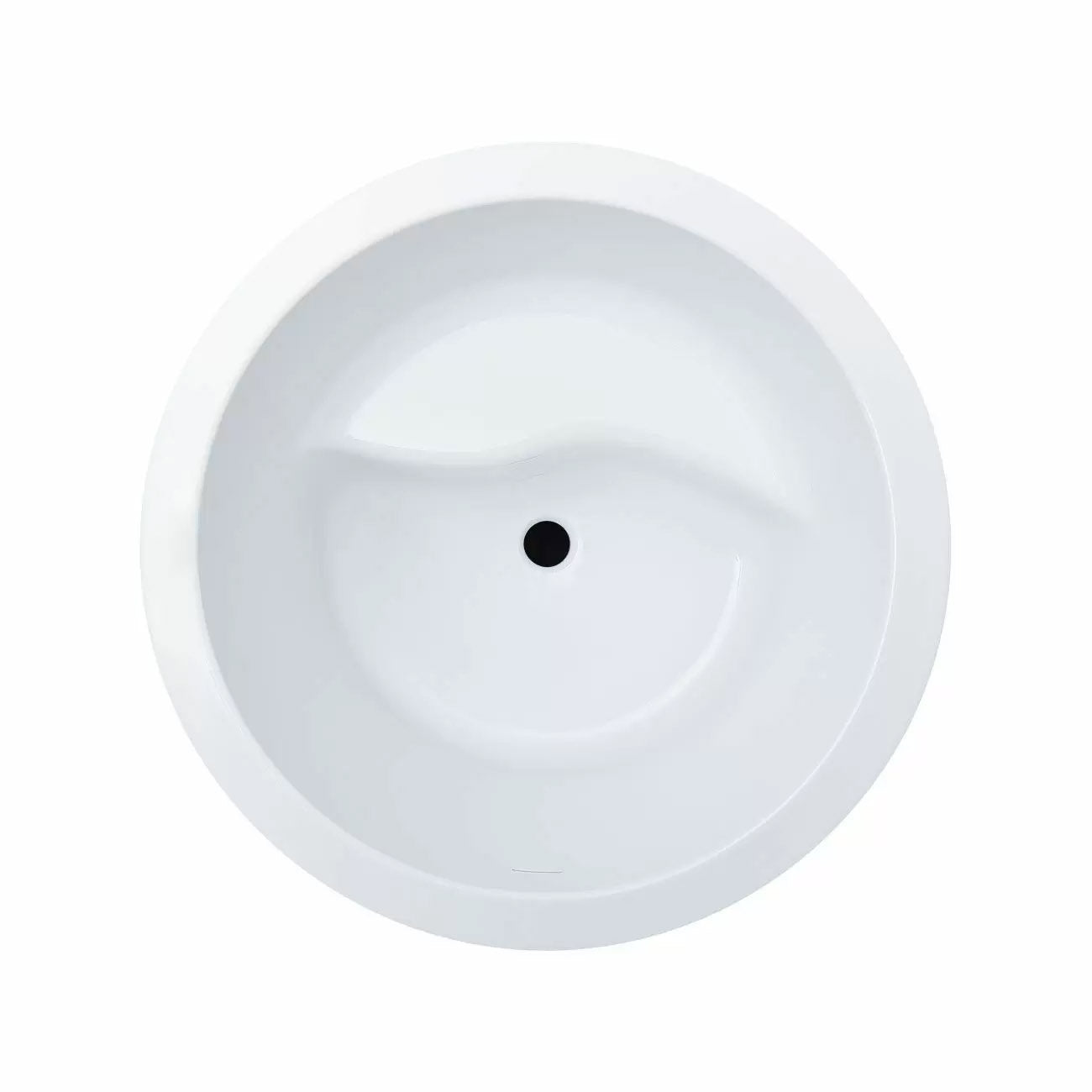 MAIDSTONE Dexton 41 Inch Acrylic Round Japanese Soaking Tub