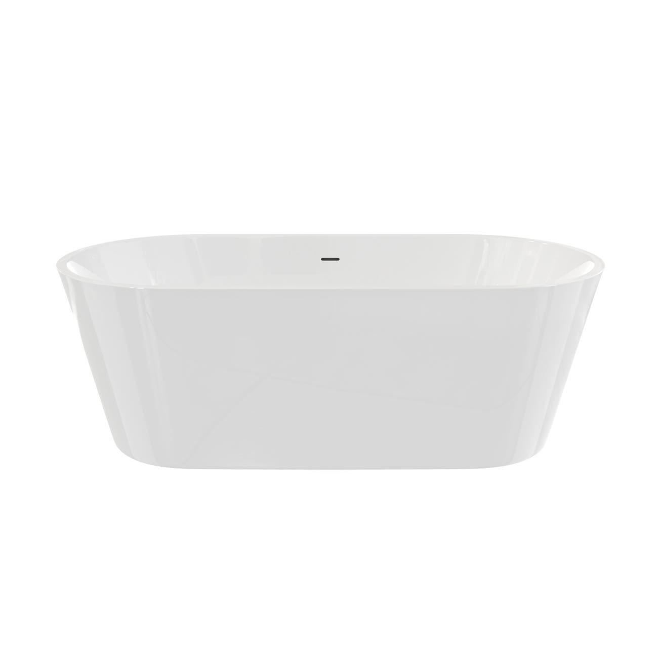 MAIDSTONE Arlo Acrylic Contemporary Double Ended Tub - No Faucet Drilling