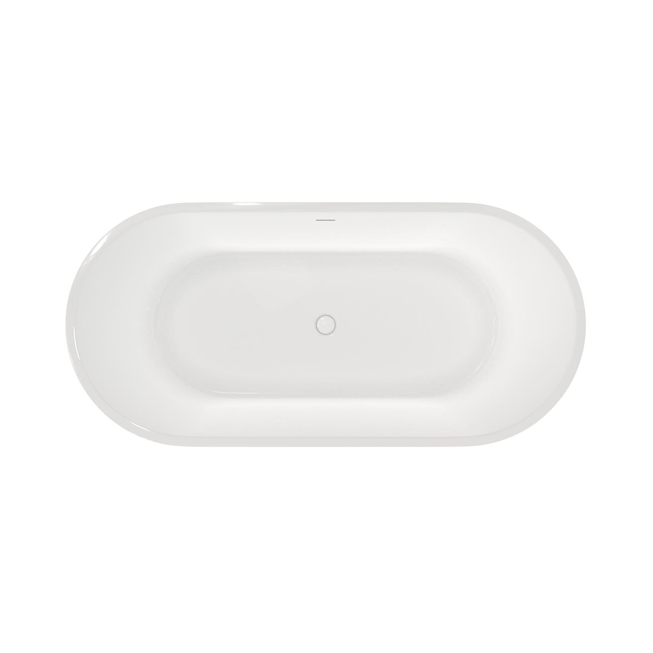 MAIDSTONE Arlo Acrylic Contemporary Double Ended Tub - No Faucet Drilling