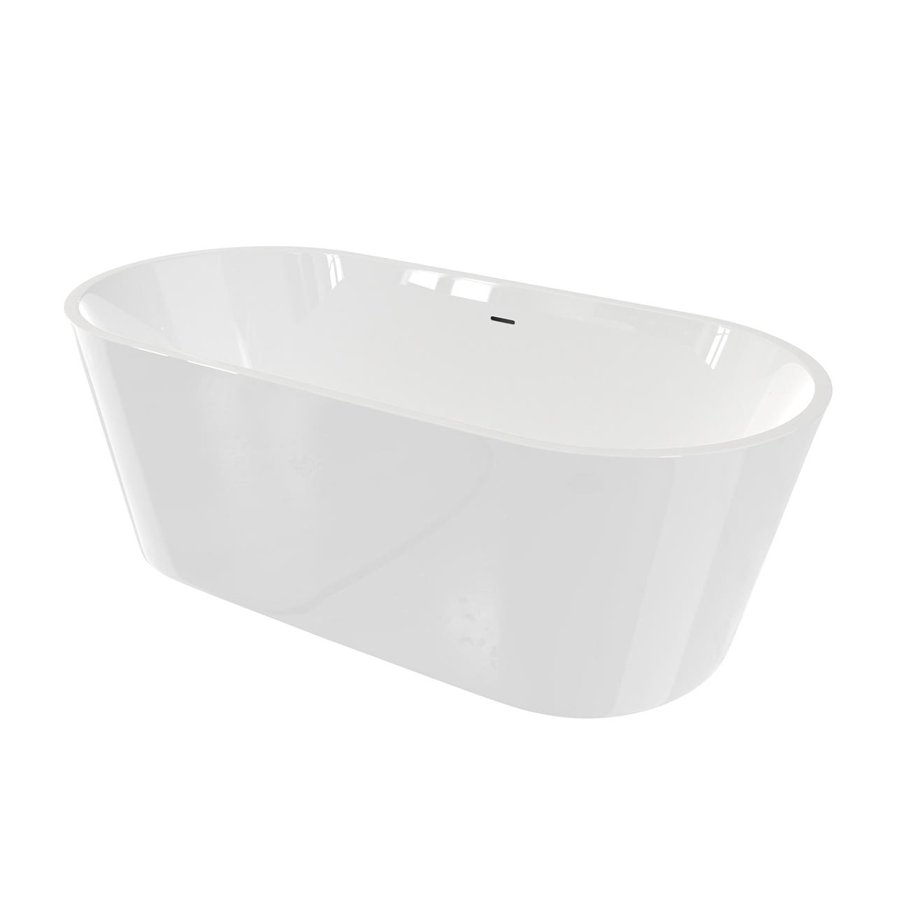 MAIDSTONE Arlo Acrylic Contemporary Double Ended Tub - No Faucet Drilling
