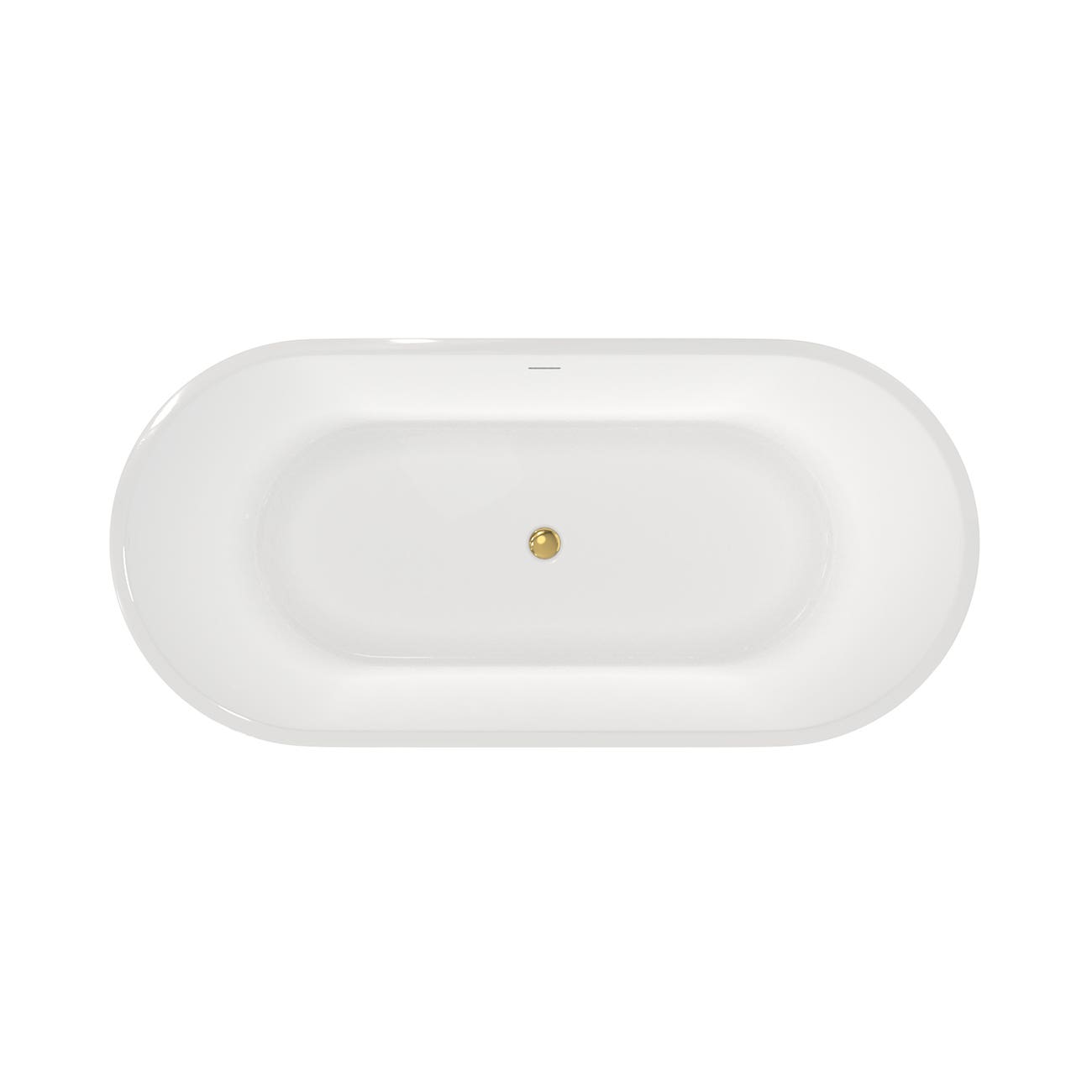 MAIDSTONE Arlo Acrylic Contemporary Double Ended Tub - No Faucet Drilling