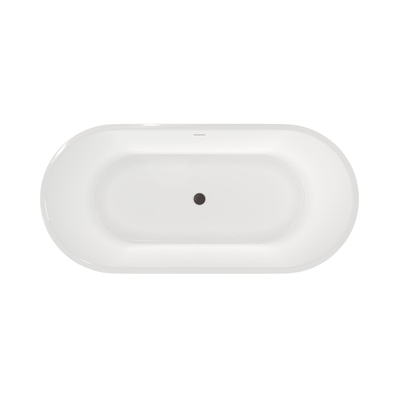 MAIDSTONE Arlo Acrylic Contemporary Double Ended Tub - No Faucet Drilling
