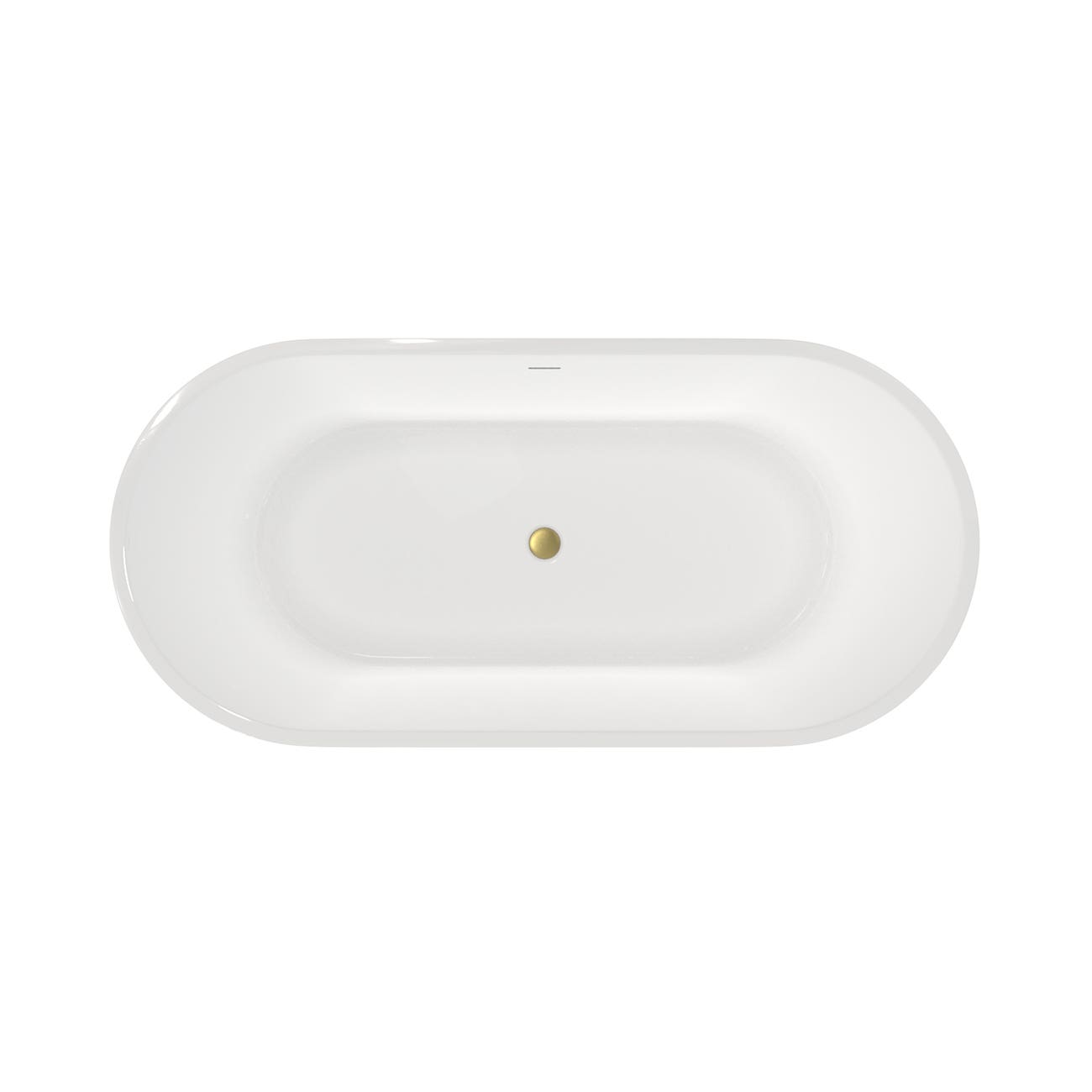 MAIDSTONE Arlo Acrylic Contemporary Double Ended Tub - No Faucet Drilling
