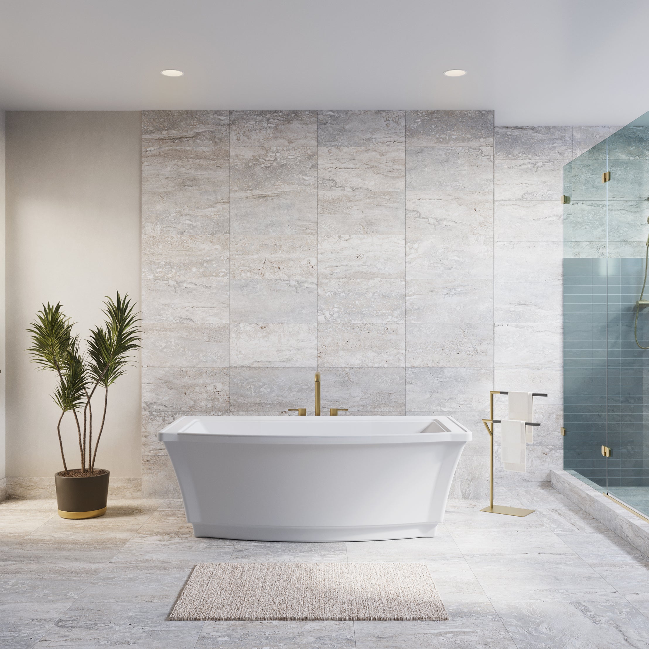 MAIDSTONE Niven 68 x 36-Inch Freestanding Bathtub