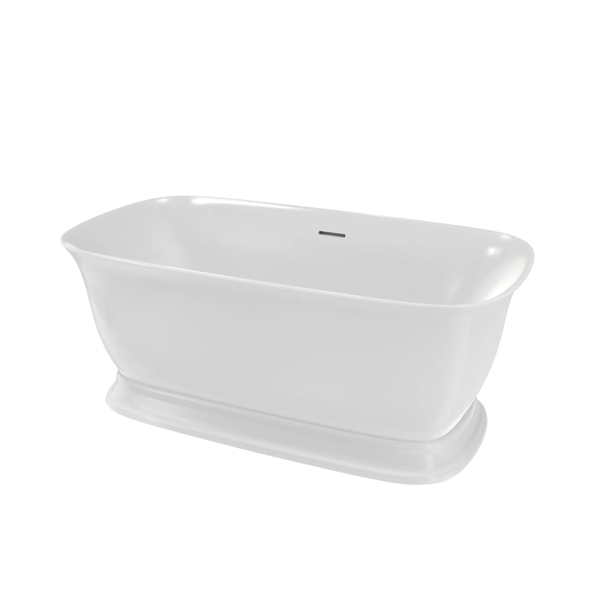 MAIDSTONE Emilia Acrylic Contemporary Double Ended Tub - No Faucet Drilling