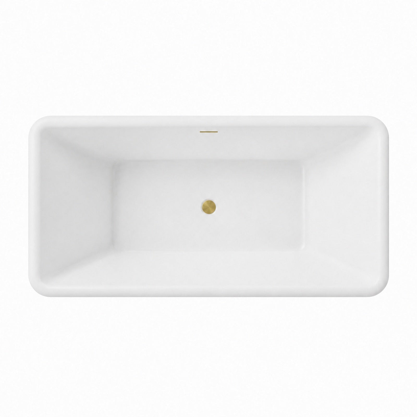 MAIDSTONE Kent 67 Inch Acrylic Double Ended Freestanding Tub - No Faucet Drillings - Matte White