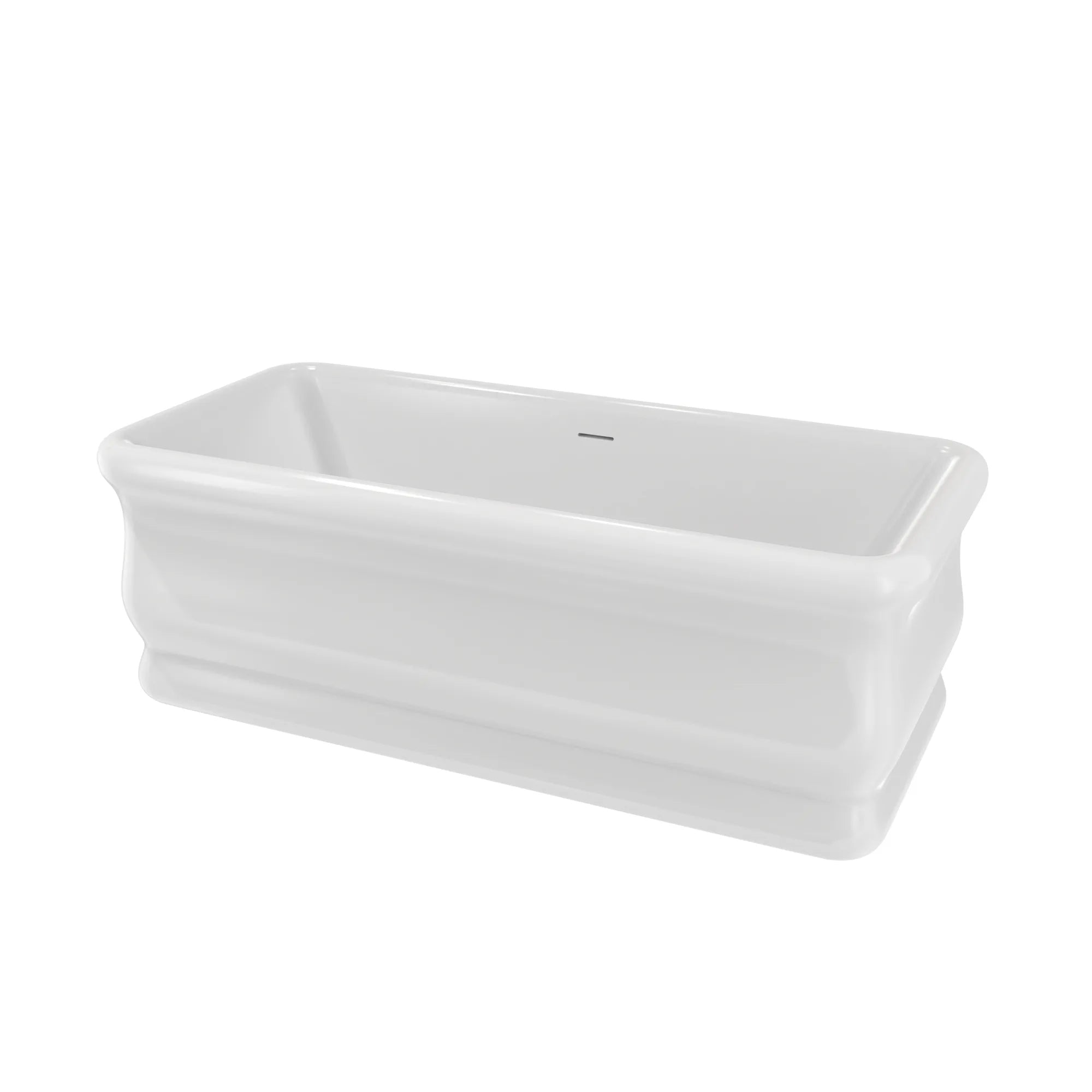 MAIDSTONE Kent Acrylic Double Ended Freestanding Tub - No Faucet Drillings