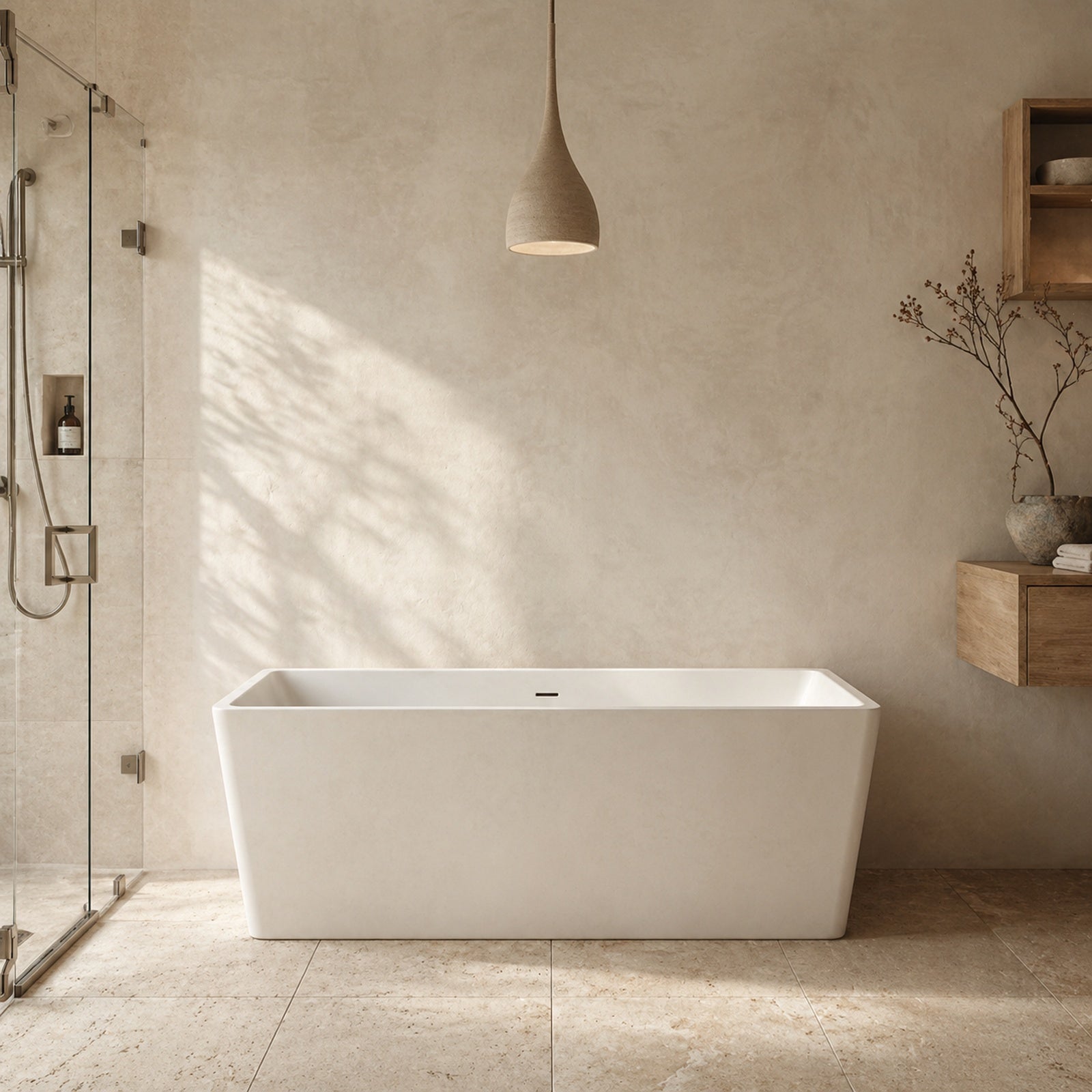 MAIDSTONE Hancock Acrylic Double Ended Freestanding Tub