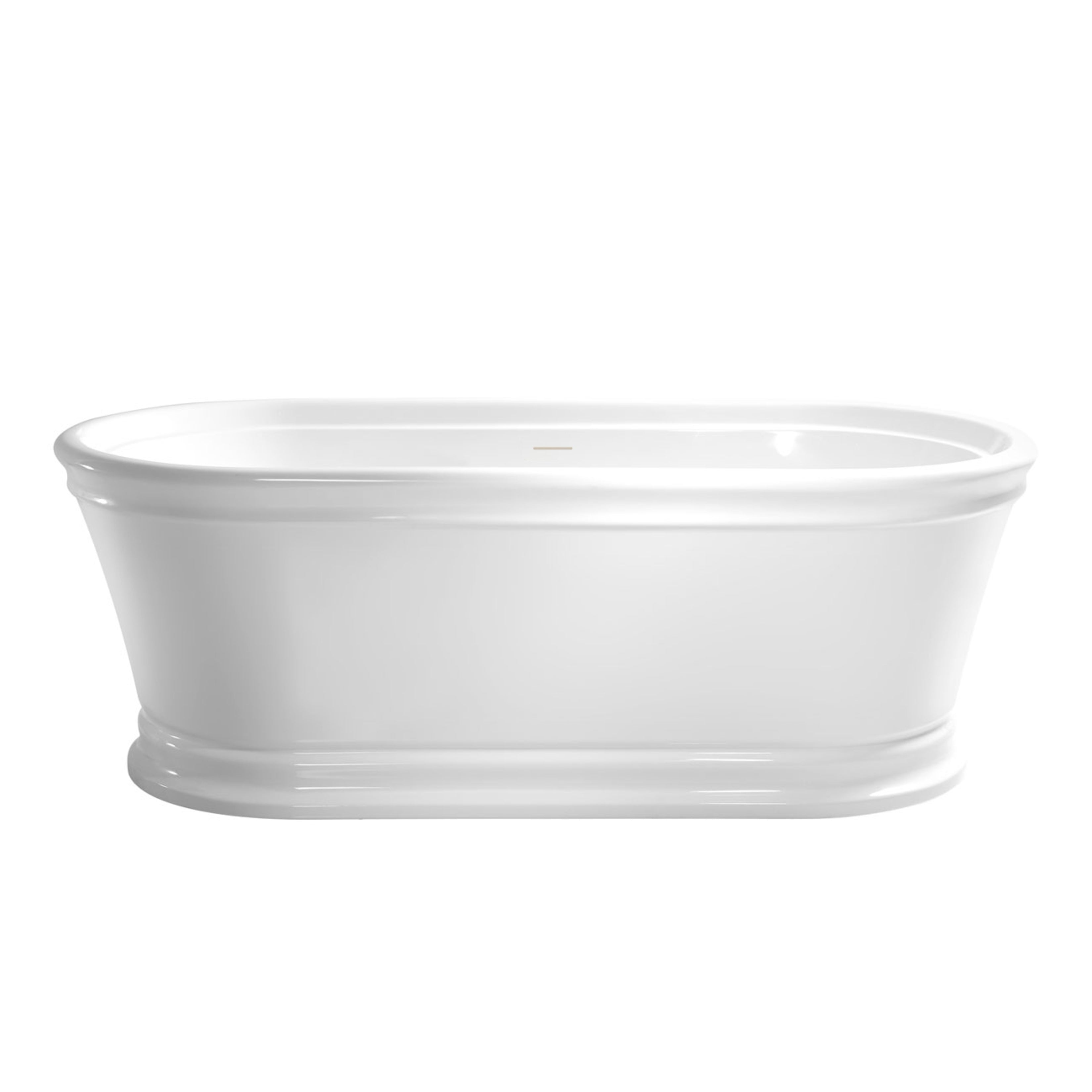 MAIDSTONE Alta II 67 Inch Acrylic Double Ended Freestanding Bathtub