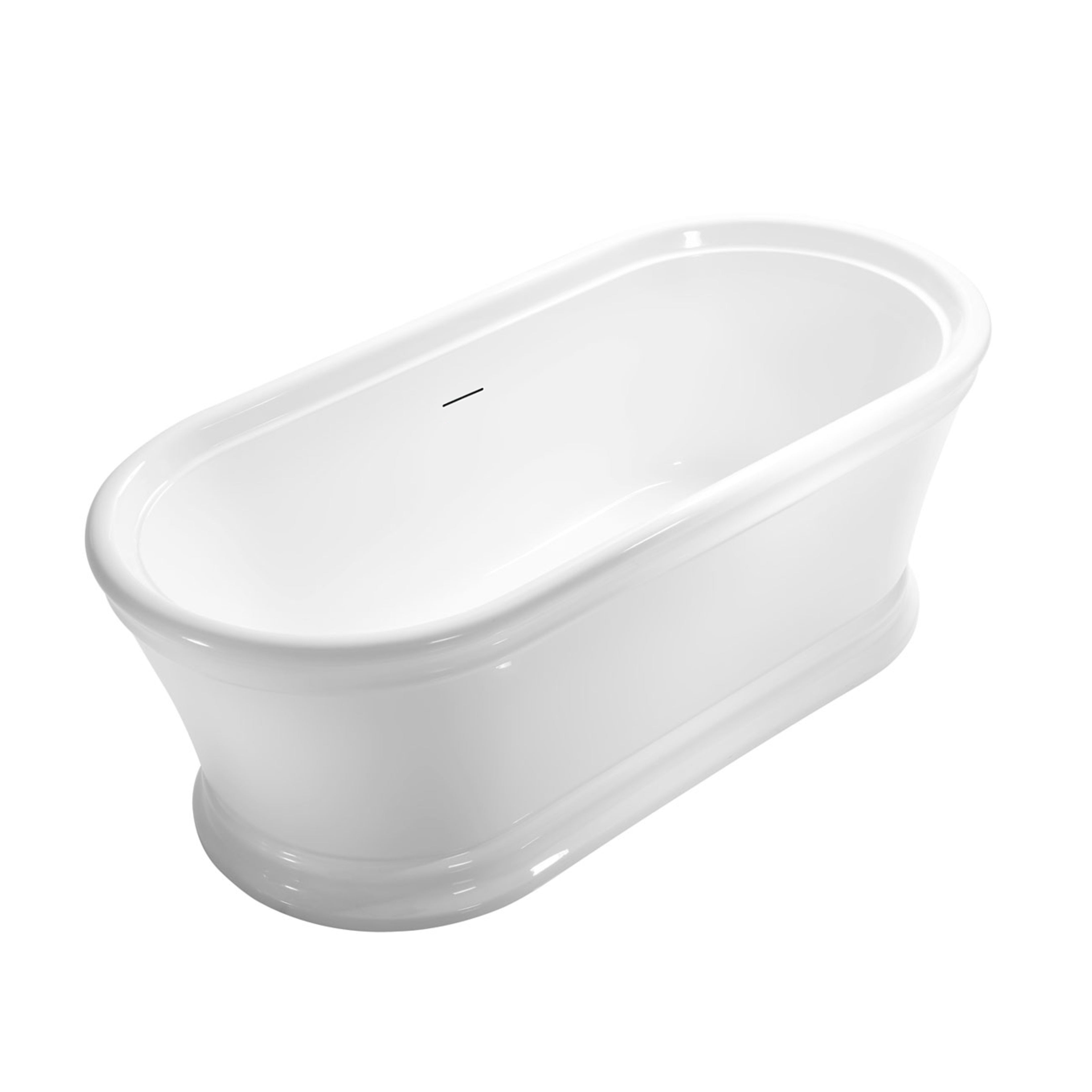 MAIDSTONE Alta II 67 Inch Acrylic Double Ended Freestanding Bathtub