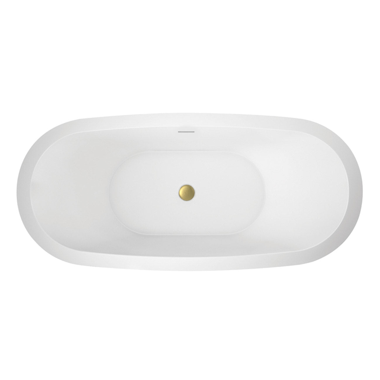 MAIDSTONE Placid II 69 Inch Acrylic Double Slipper Freestanding Tub - No Faucet Drillings