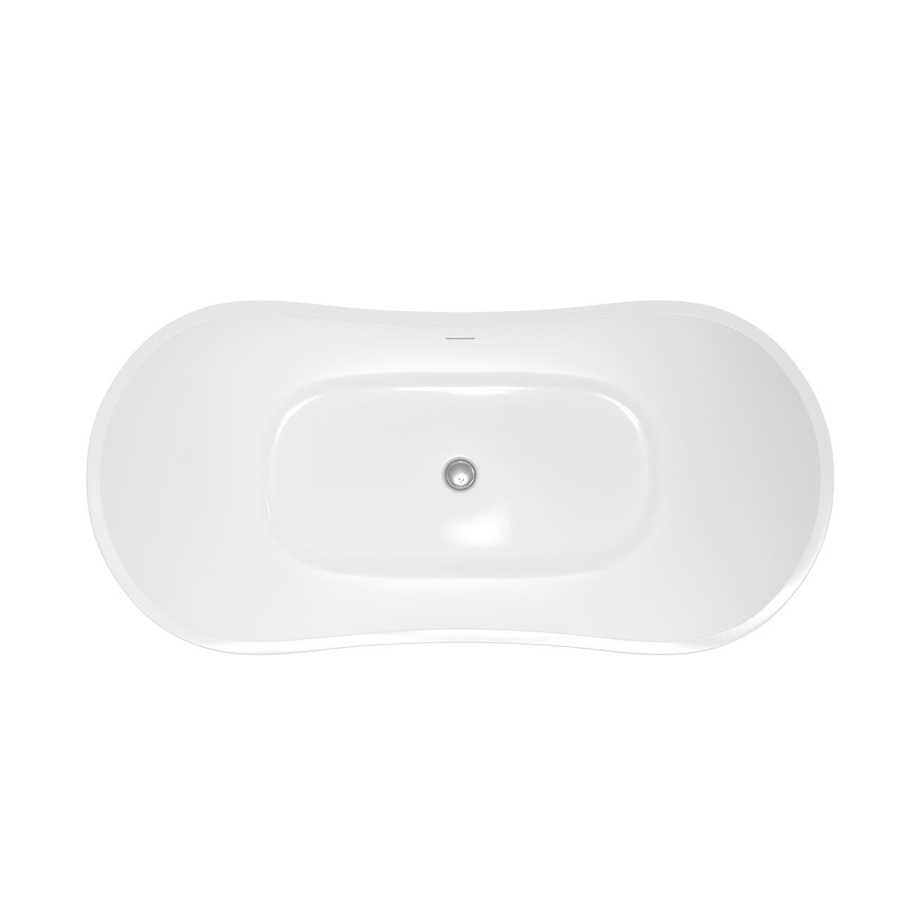 MAIDSTONE Millie Acrylic Double Slipper Freestanding Bathtub