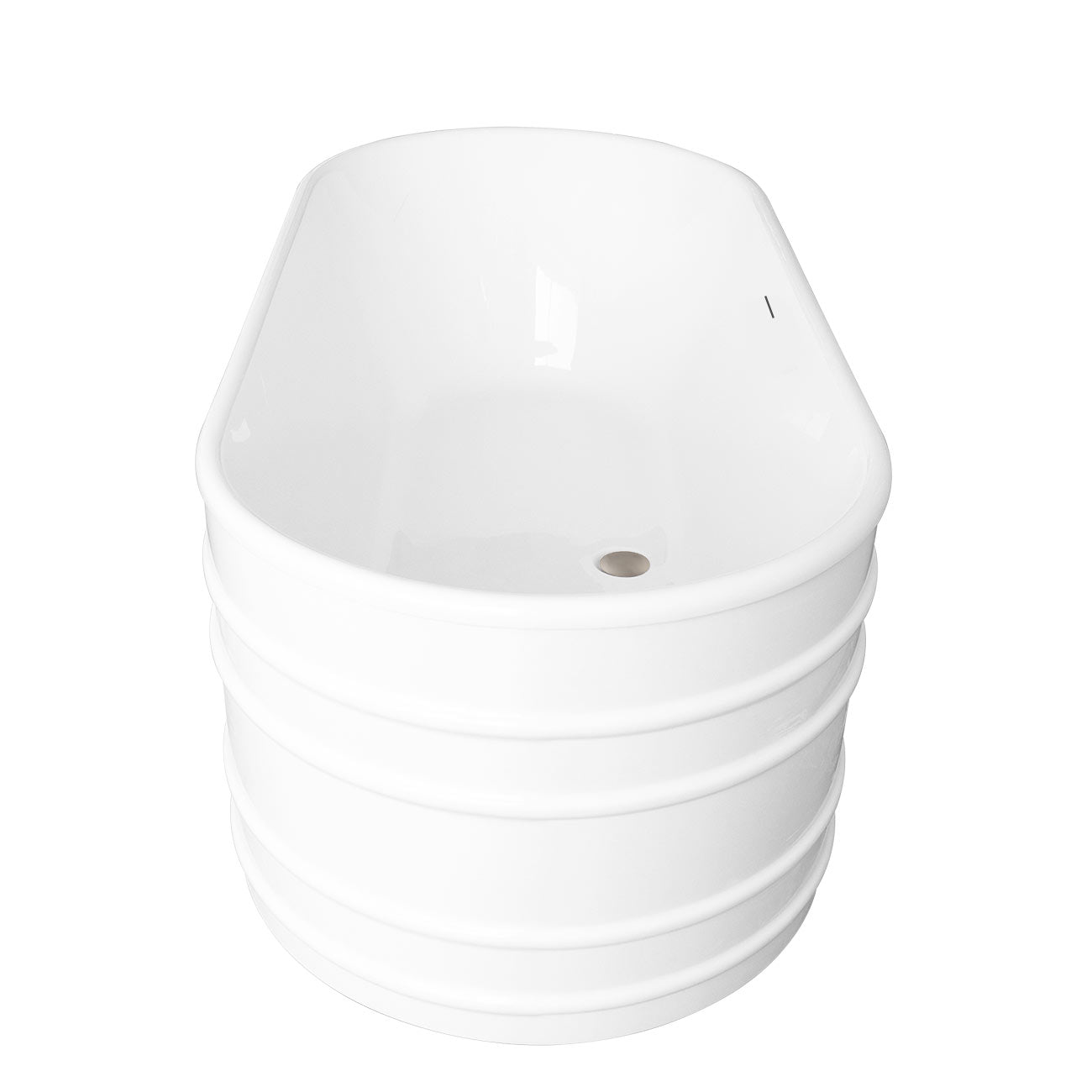 MAIDSTONE Sora 66 Inch Acrylic Double Ended Freestanding Tub - No Faucet Drillings