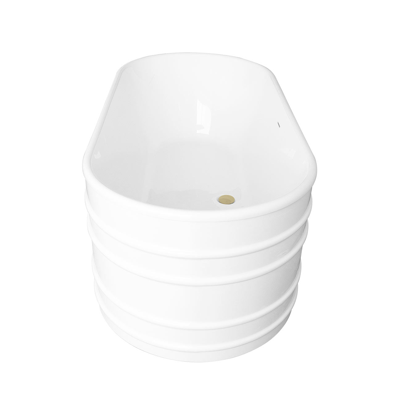 MAIDSTONE Sora 66 Inch Acrylic Double Ended Freestanding Tub - No Faucet Drillings