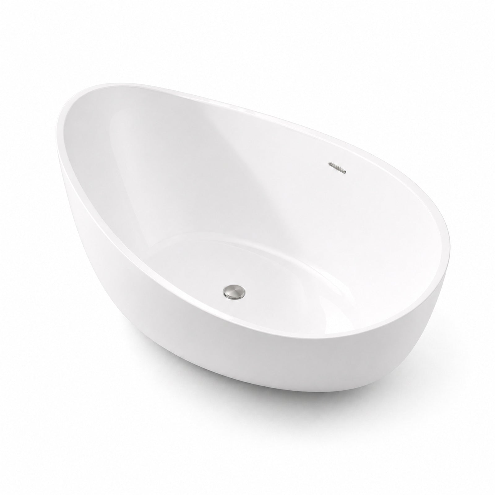 MAIDSTONE Zayden 71 Inch Acrylic Contemporary Freestanding Tub