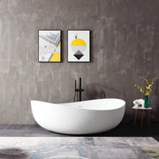 MAIDSTONE Zayden 71 Inch Acrylic Contemporary Freestanding Tub