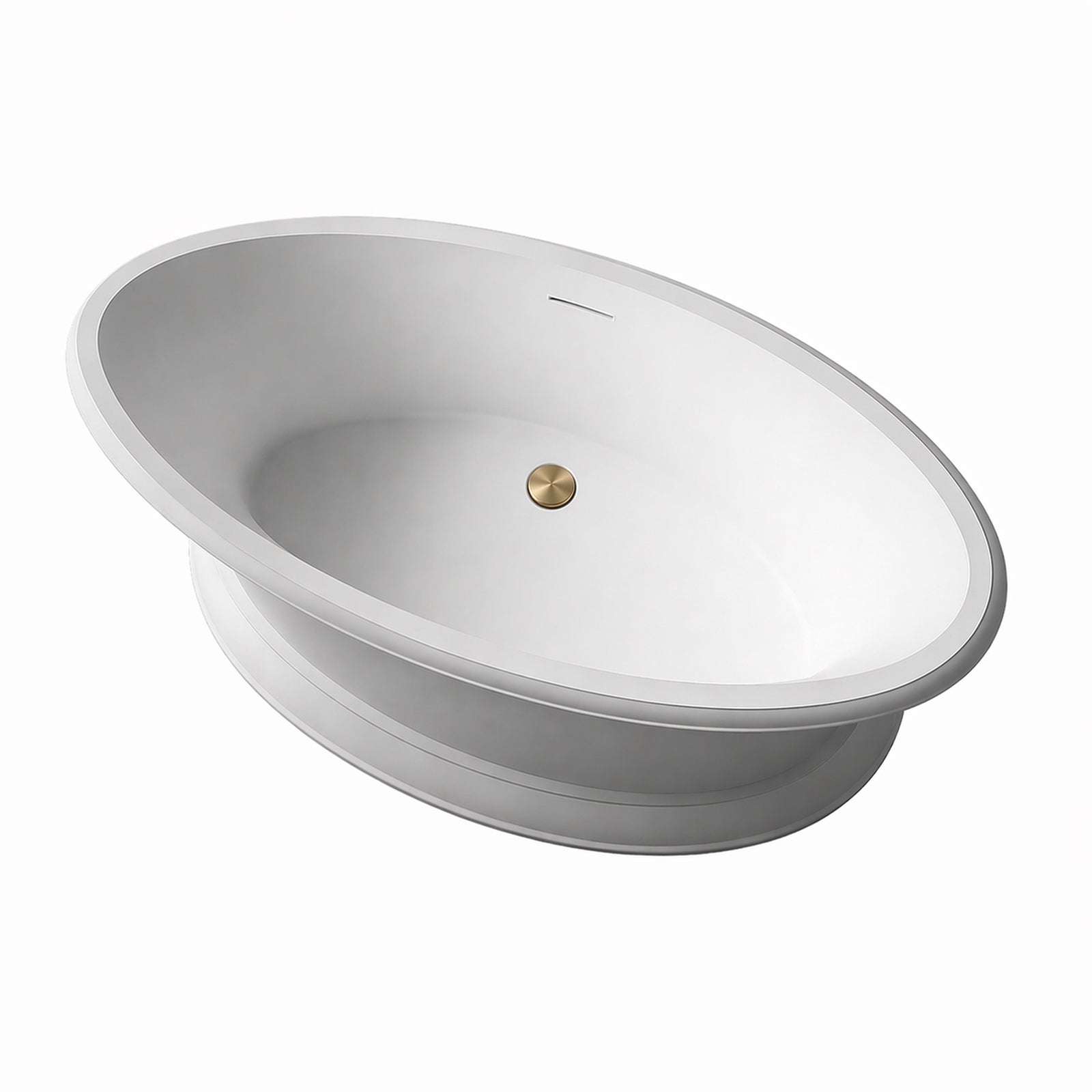 MAIDSTONE Julian 67 Inch Acrylic Double Ended Pedestal Tub