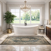 MAIDSTONE Deleanna II 69 Inch Acrylic Double Slipper Freestanding Tub