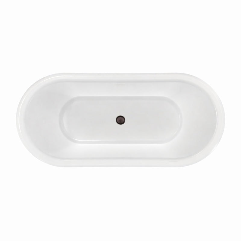 Maidstone Deleanna II Acrylic Double Slipper Freestanding Tub