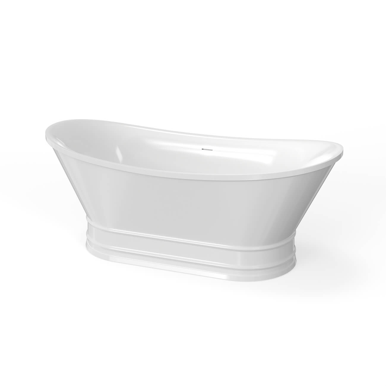 Maidstone Lenix 69-In Acrylic Double Slipper Soaking Tub