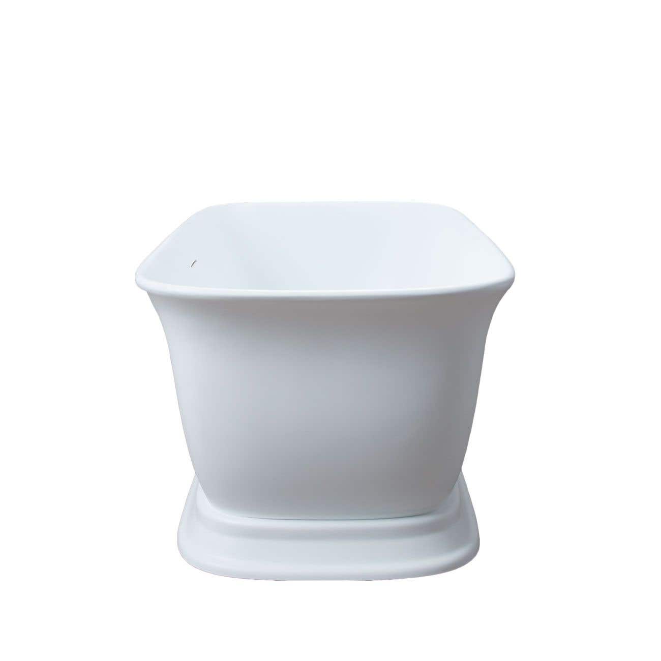 MAIDSTONE Emilia Acrylic Double Ended Freestanding Bathtub - Matte White