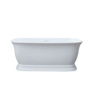 MAIDSTONE Emilia Acrylic Double Ended Freestanding Bathtub - Matte White