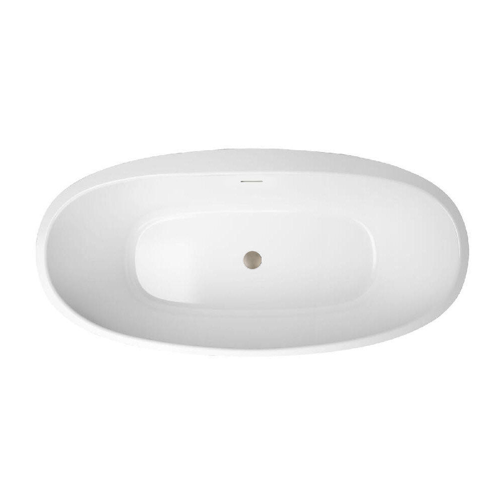 MAIDSTONE Medway Acrylic Double Ended Freestanding Bathtub - No Faucet Drillings