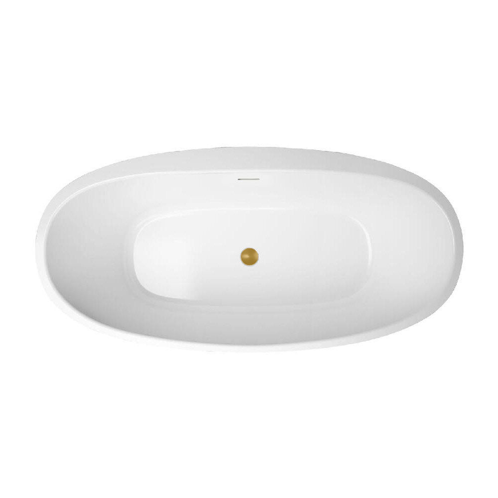 MAIDSTONE Medway Acrylic Double Ended Freestanding Bathtub - No Faucet Drillings