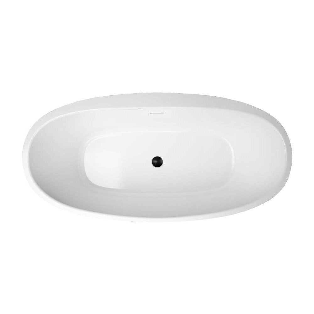 MAIDSTONE Medway Acrylic Double Ended Freestanding Bathtub - No Faucet Drillings