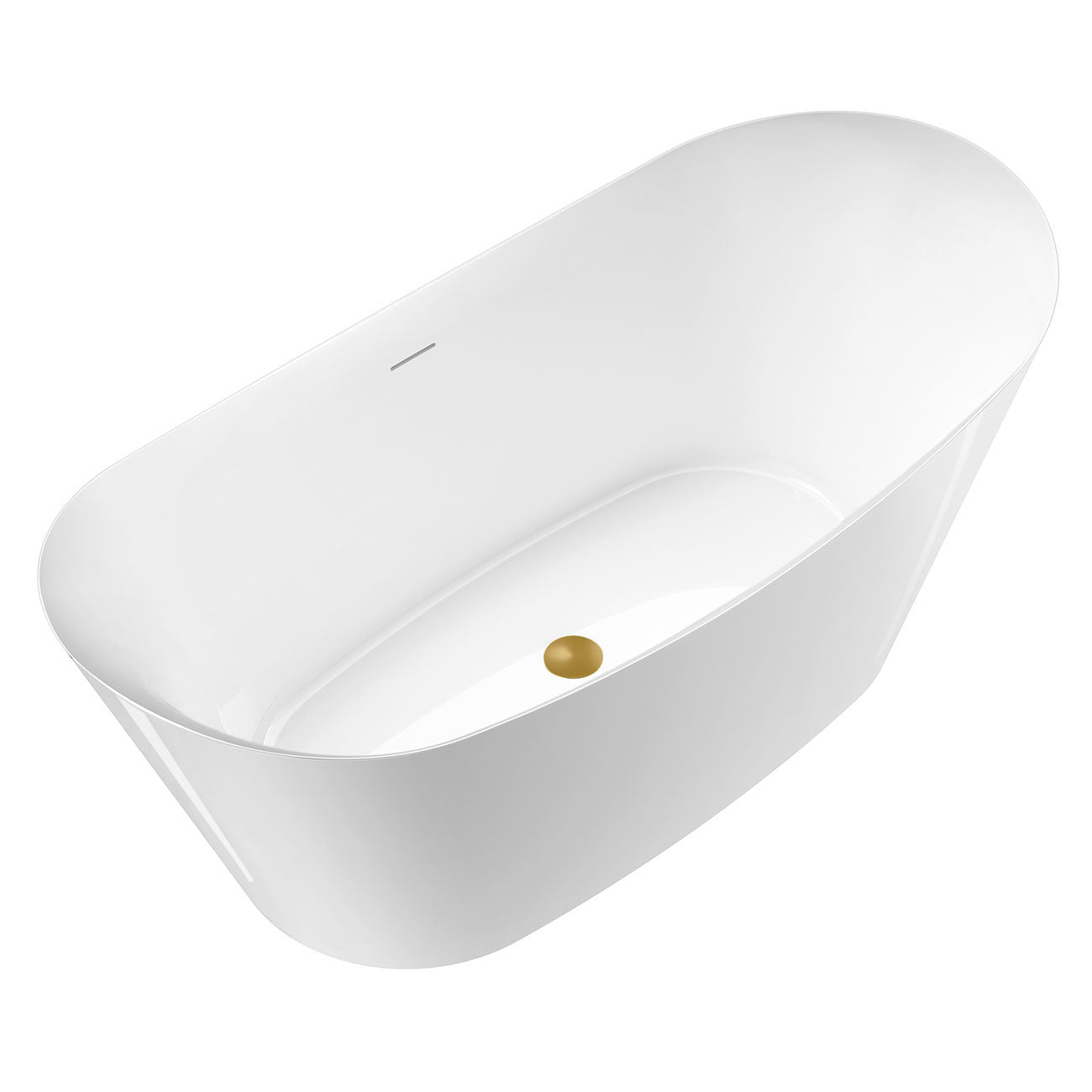 MAIDSTONE Andros 67 Inch Freestanding Double Slipper Bathtub