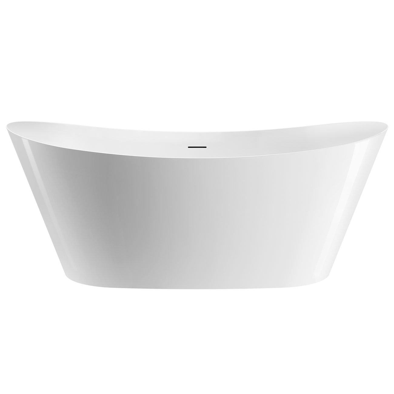 MAIDSTONE Andros 67 Inch Freestanding Double Slipper Bathtub