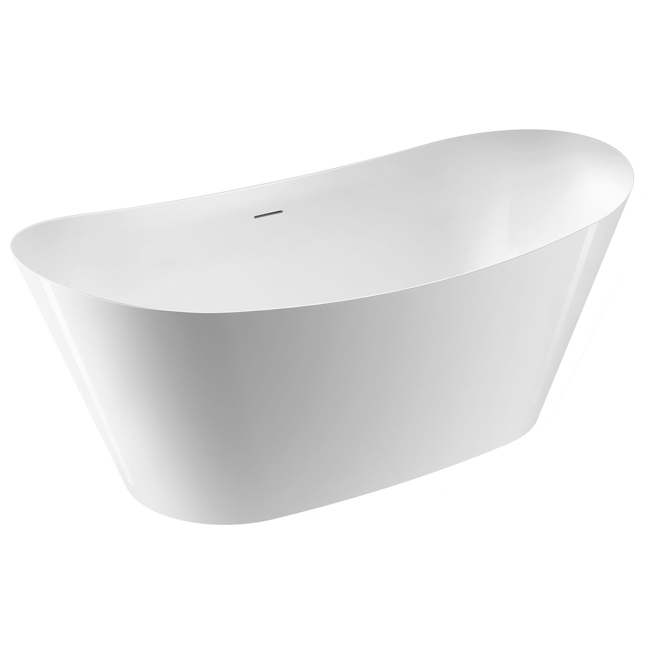 MAIDSTONE Andros 67 Inch Freestanding Double Slipper Bathtub