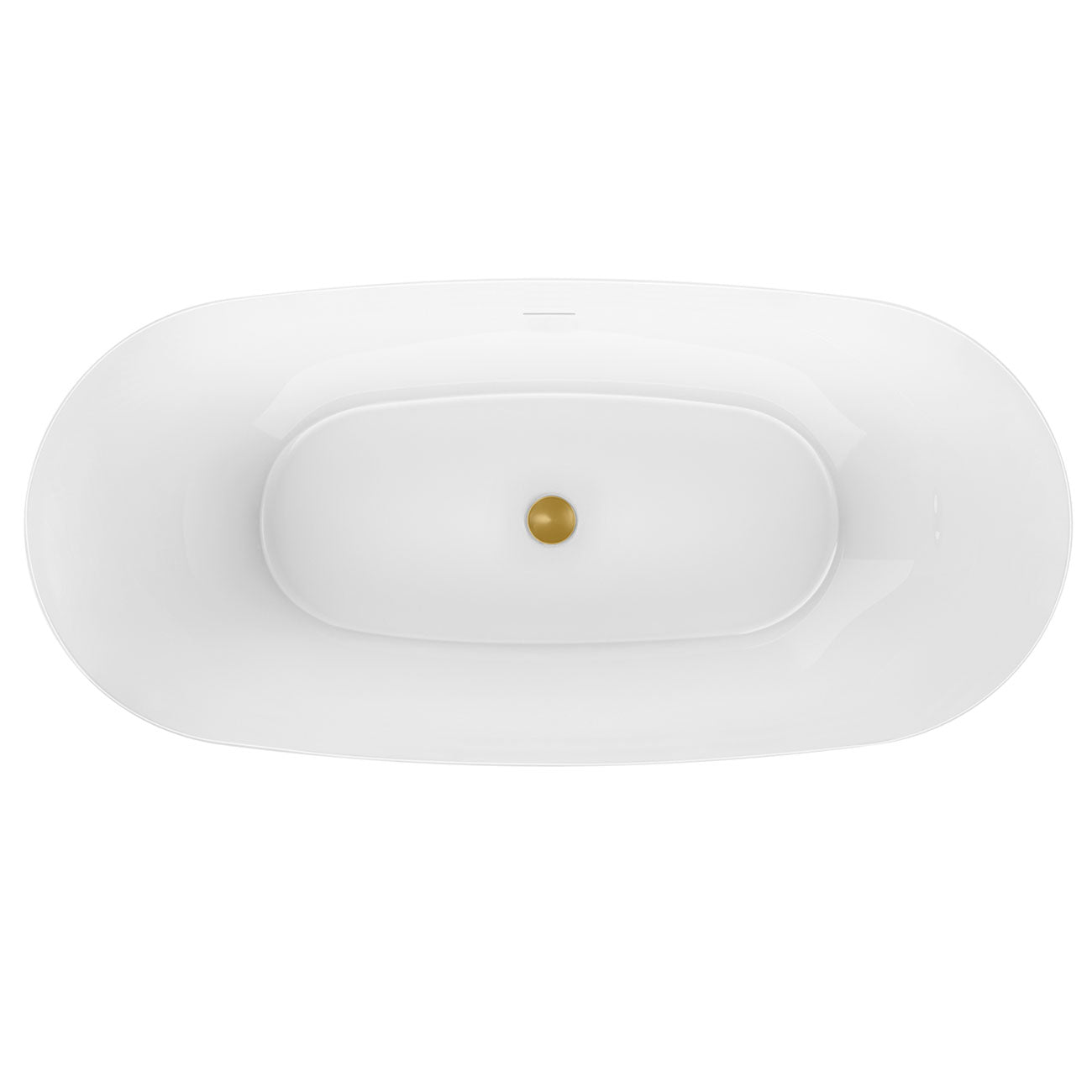 MAIDSTONE Andros 67 Inch Freestanding Double Slipper Bathtub