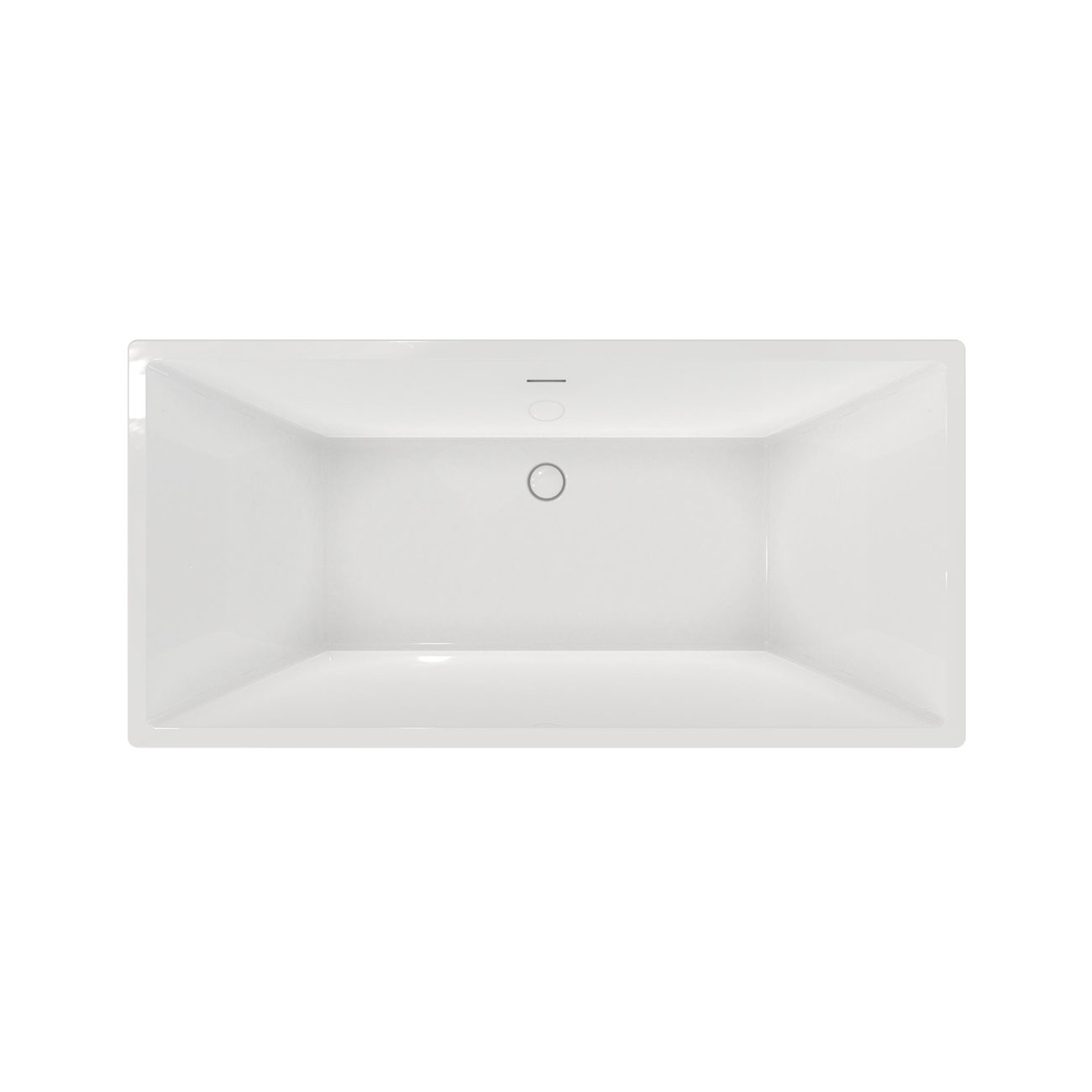 Maidstone KANO II Acrylic Contemporary Double Ended Tub - No Faucet Drilling