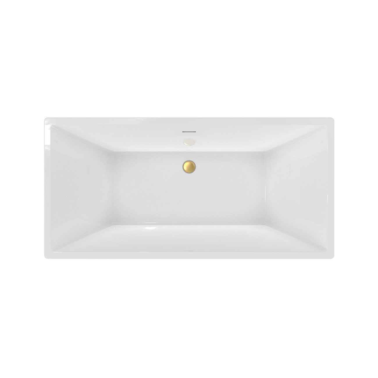 Maidstone KANO II Acrylic Contemporary Double Ended Tub - No Faucet Drilling